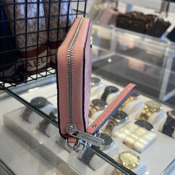 Michael Kors Large Jet Set Travel Continental Wristlet Phone Holder Case Wallet - Picture 4 of 16